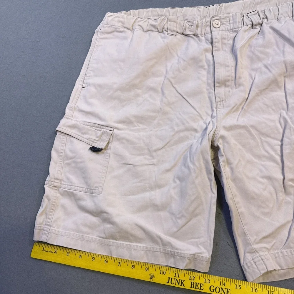 OP Ocean Pacific Men's 40 Cargo Shorts TAN BEIGE Multi-Pocket